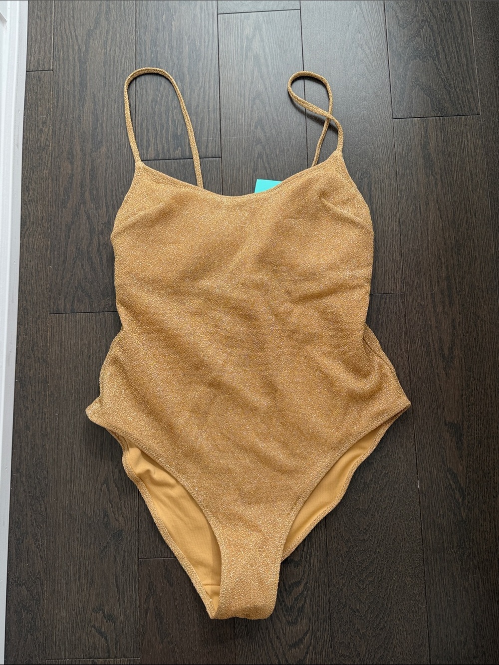 H&M Gold swimsuit size Small/38 BNWT